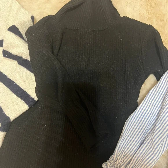 Zara Girls 2T Bundle with Striped Sweater and Ruffle Blouse - Picture 5 of 7